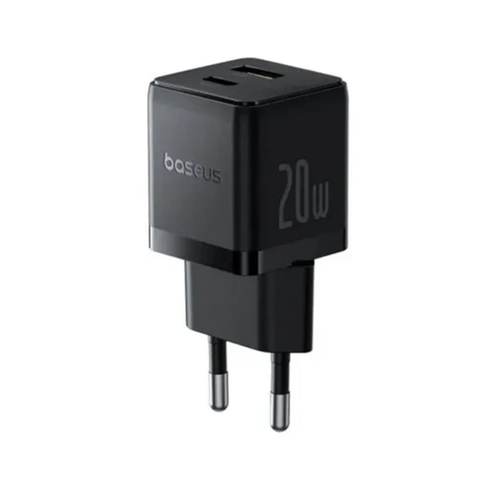 شارژر دیواری 20 وات باسئوس مدل Baseus Palm Fast Charger C+U 20W EU با گارانتی 24 ماهه شرکتی