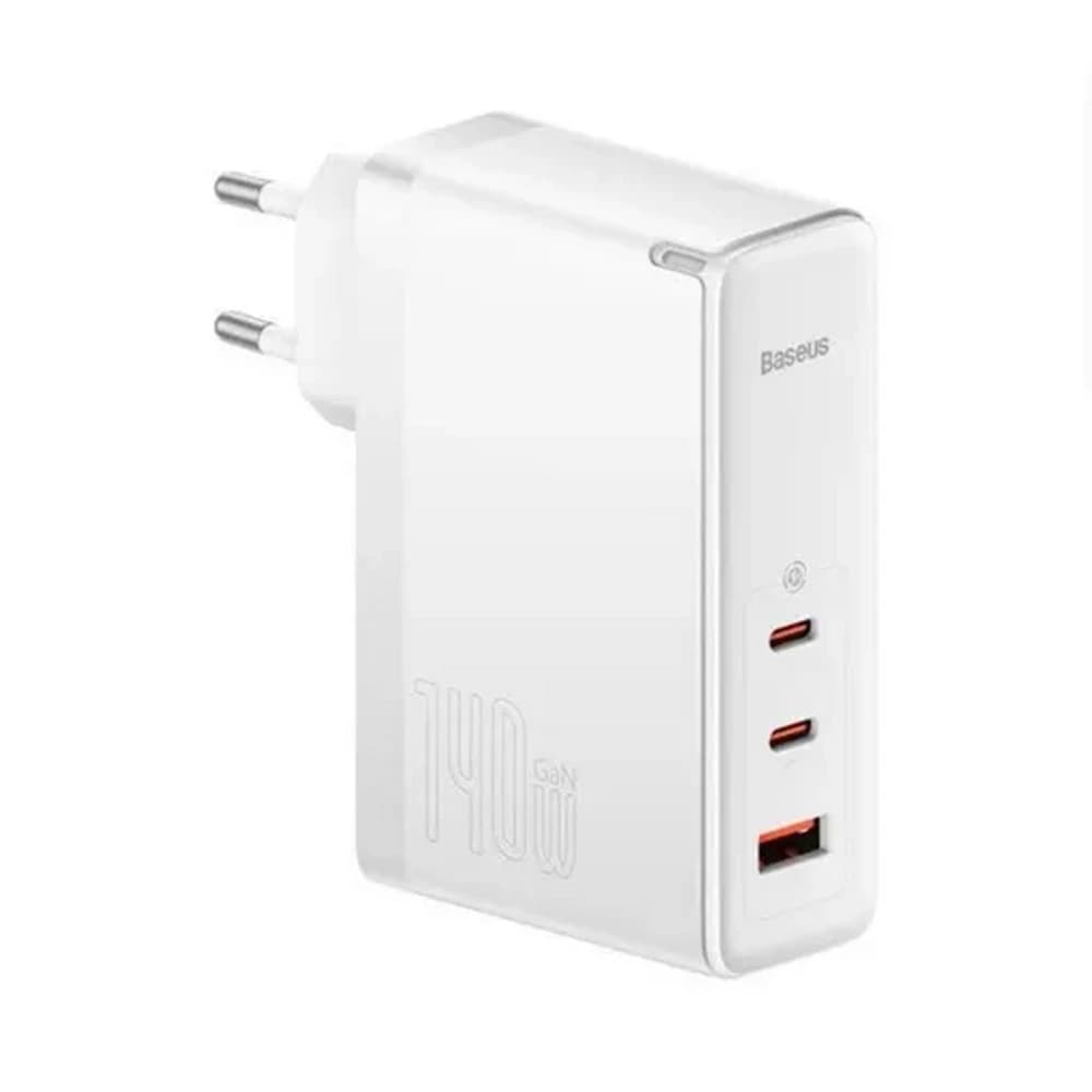 شارژر دیواری 140وات باسئوس مدل Baseus GaN5 Pro Fast Charger 2C+U 140W EU CCGP10020 با گارانتی 24 ماهه شرکتی