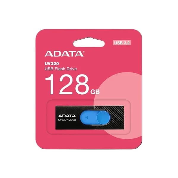 فلش مموری ای دیتا مدل UV320 ظرفیت 128 گیگابایت با رابط USB 3.2 اصلی گارانتی شرکتی — تصویر ۴
