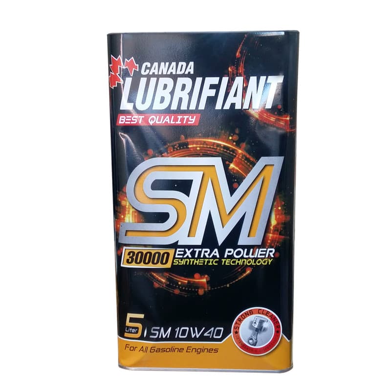 روغن موتور کانادا لوبریفنت ۱۰W40 حجم ۵ لیتر با سطح کیفی API SM