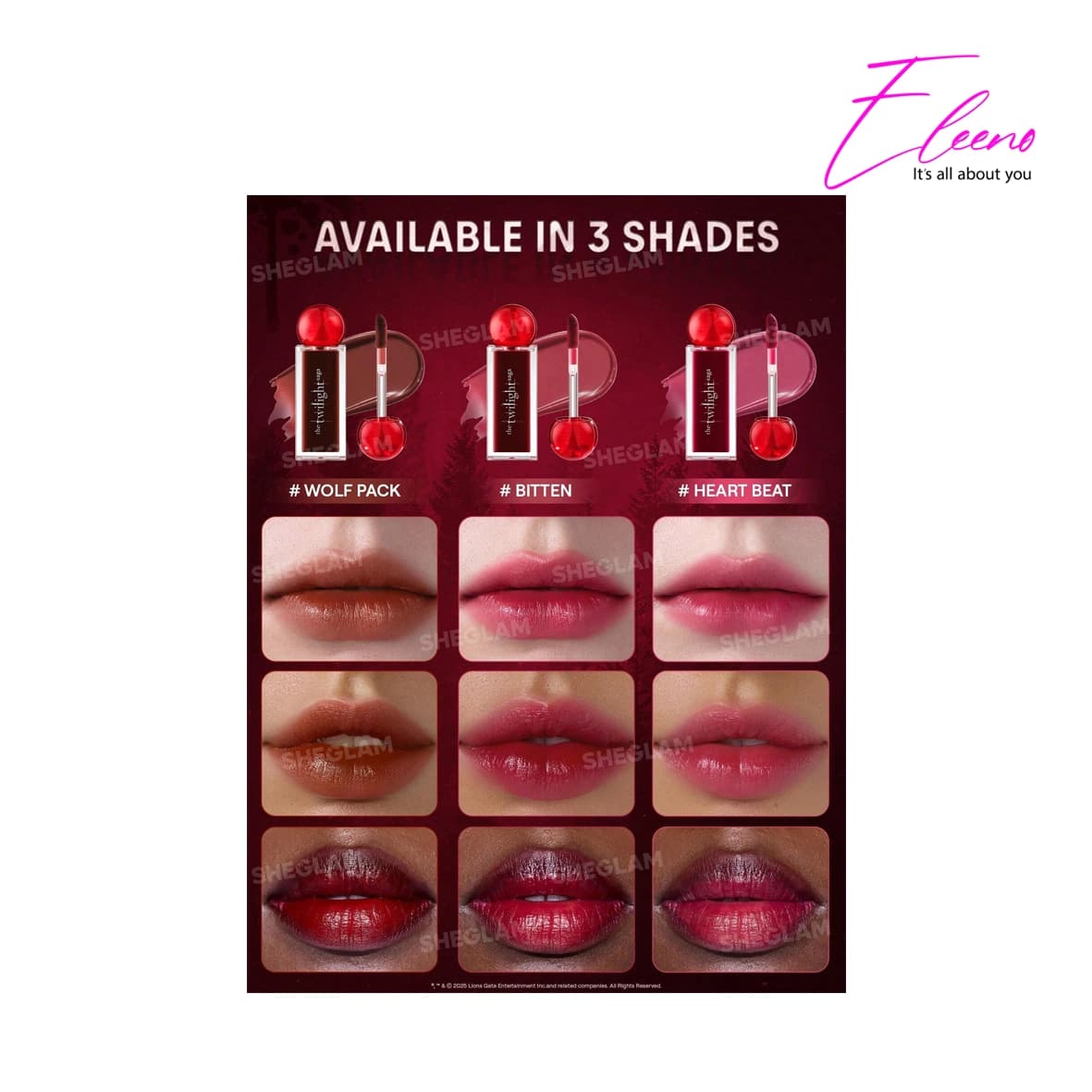 تینت لب شیگلم مدل Sheglam Twilight Saga — تصویر ۳