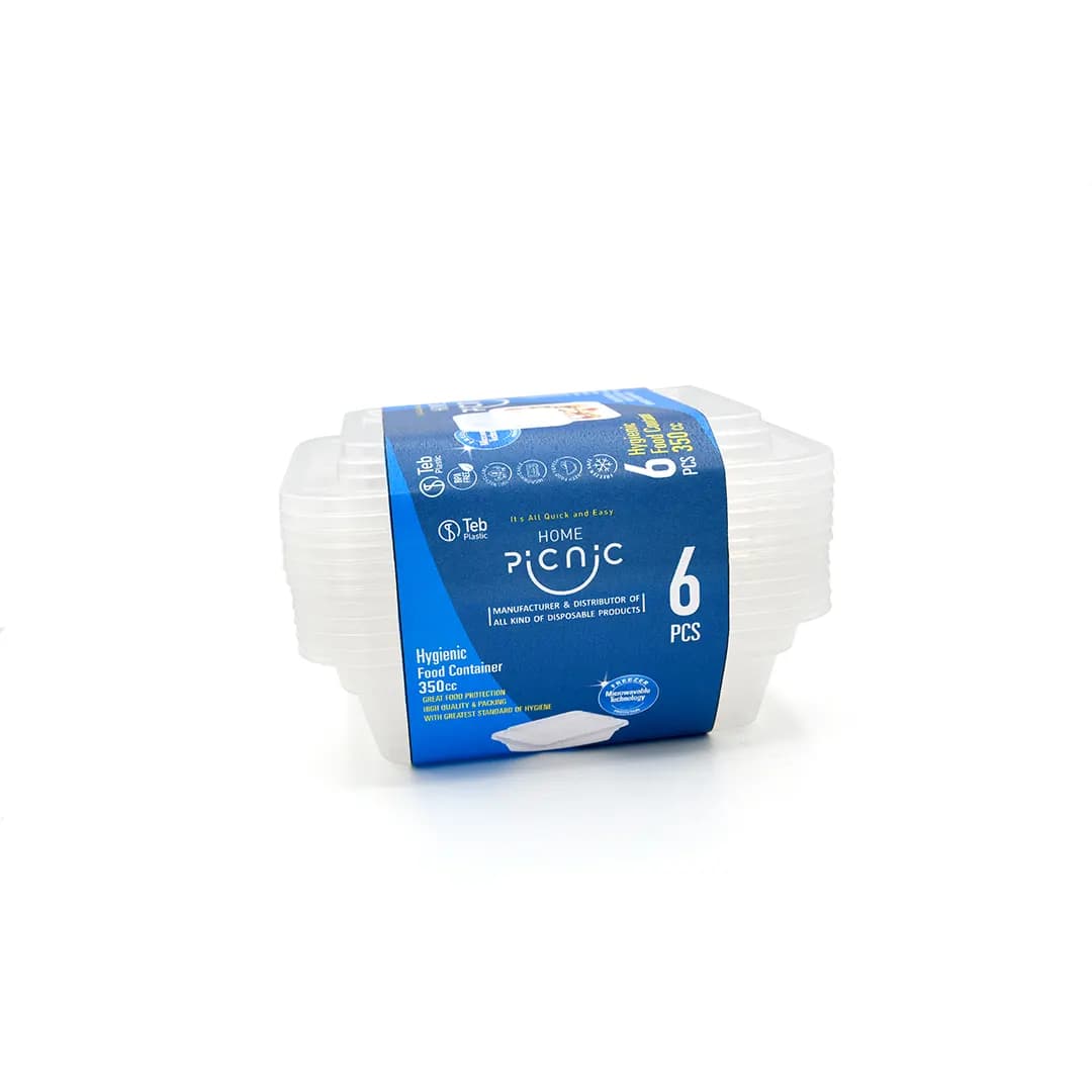 ظرف سوپرفرش 350cc بسته 6 عددی – پیکنیک هوم — تصویر ۲