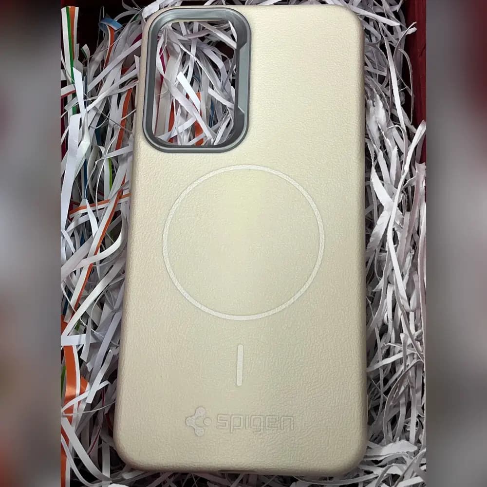 گارد چرمی مگسیف spigen برای سامسونگ samsung A56 — تصویر ۴