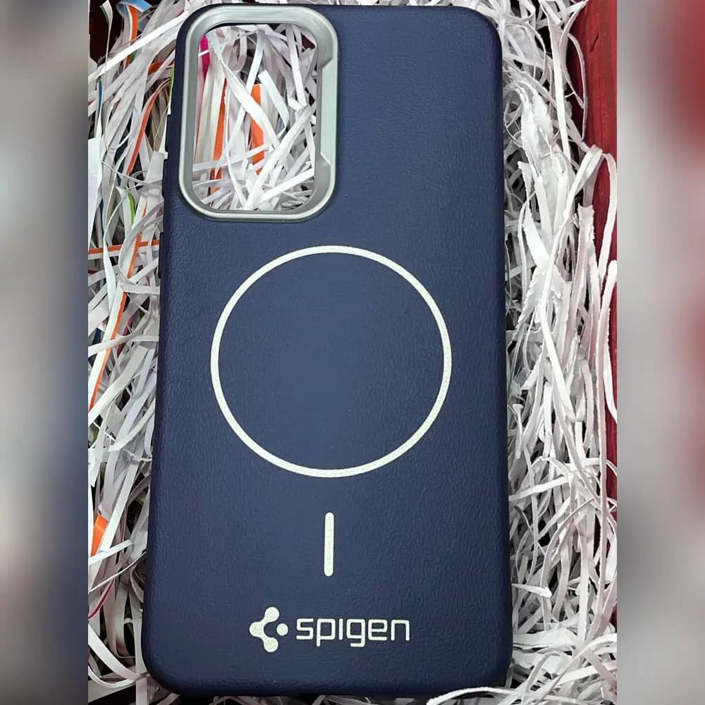 گارد چرمی مگسیف spigen برای سامسونگ samsung A56 — تصویر ۲