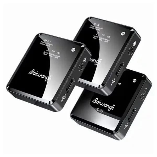 ست میکروفن یقه ای برند Baiwangli مدل SX39 اصلی دو کاربر — تصویر ۳