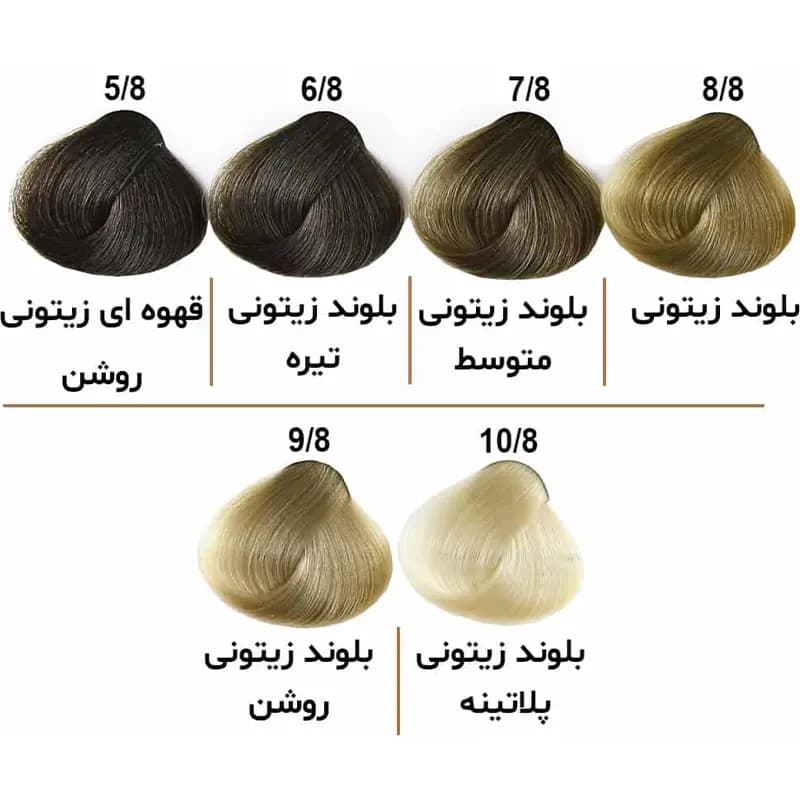 رنگ مو الوکسین Eloxin – سری زیتونی حجم ۱۲۰ میل — تصویر ۲