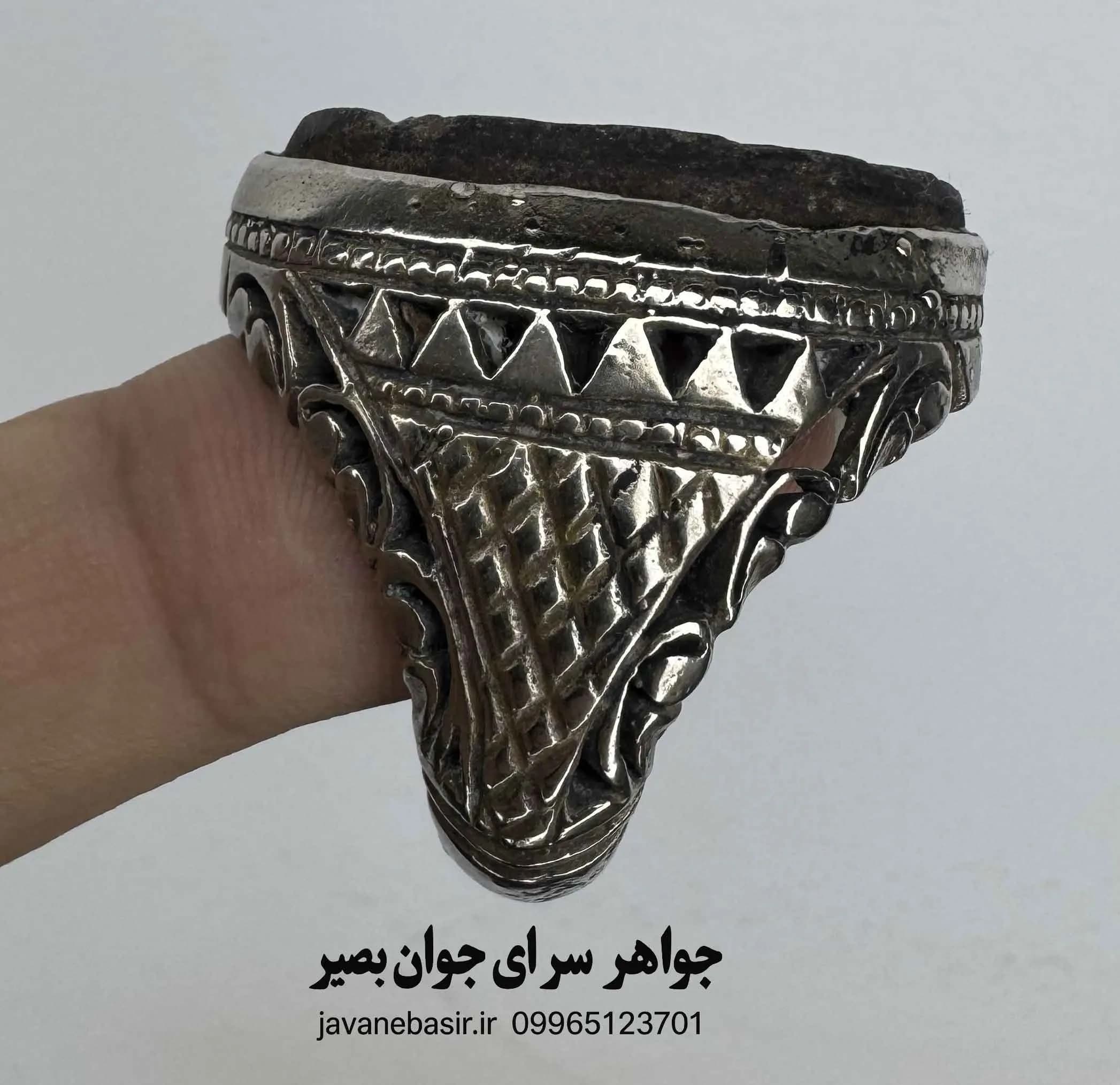 انگشتر هبهاب آفریقایی جامد | سنگ محبت و قدرت با رکاب مستحکم — تصویر ۲