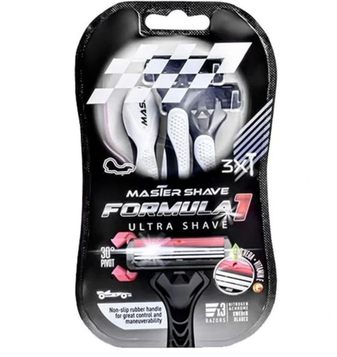 خودتراش مردانه 3 تیغه مستر شیو Master Shave مدل فرمول 1 بسته 1 عددی — تصویر ۲