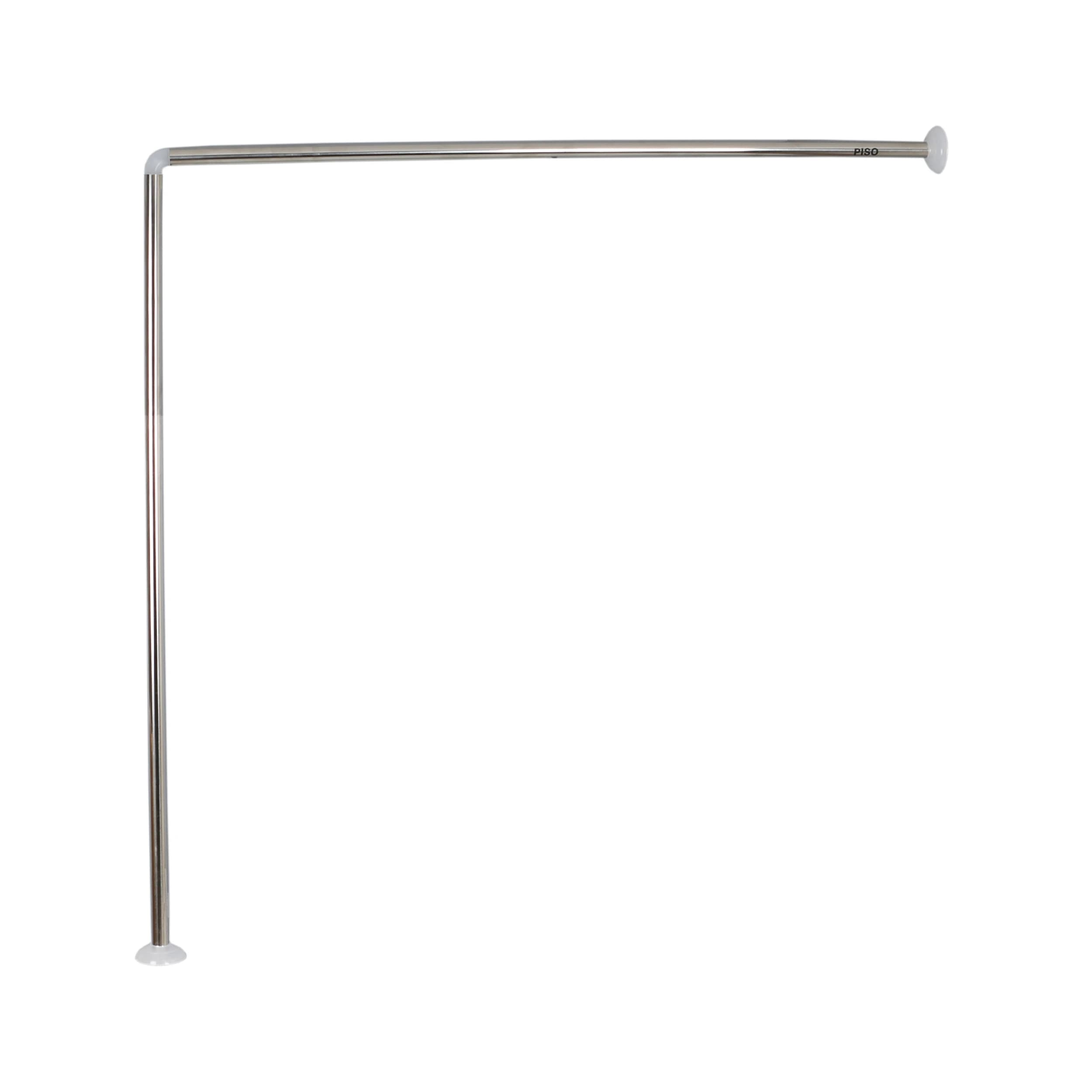 میله پرده حمام پیسو مدل L 90X90 cm (استیل) — تصویر ۶
