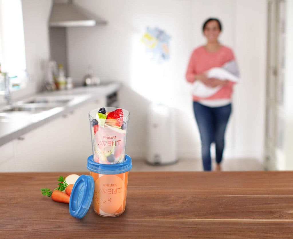 ست ظروف ذخیره غذای کودک ۵ عددی فیلیپس اونت PHILIPS AVENT مدل SCF639/05 — تصویر ۲