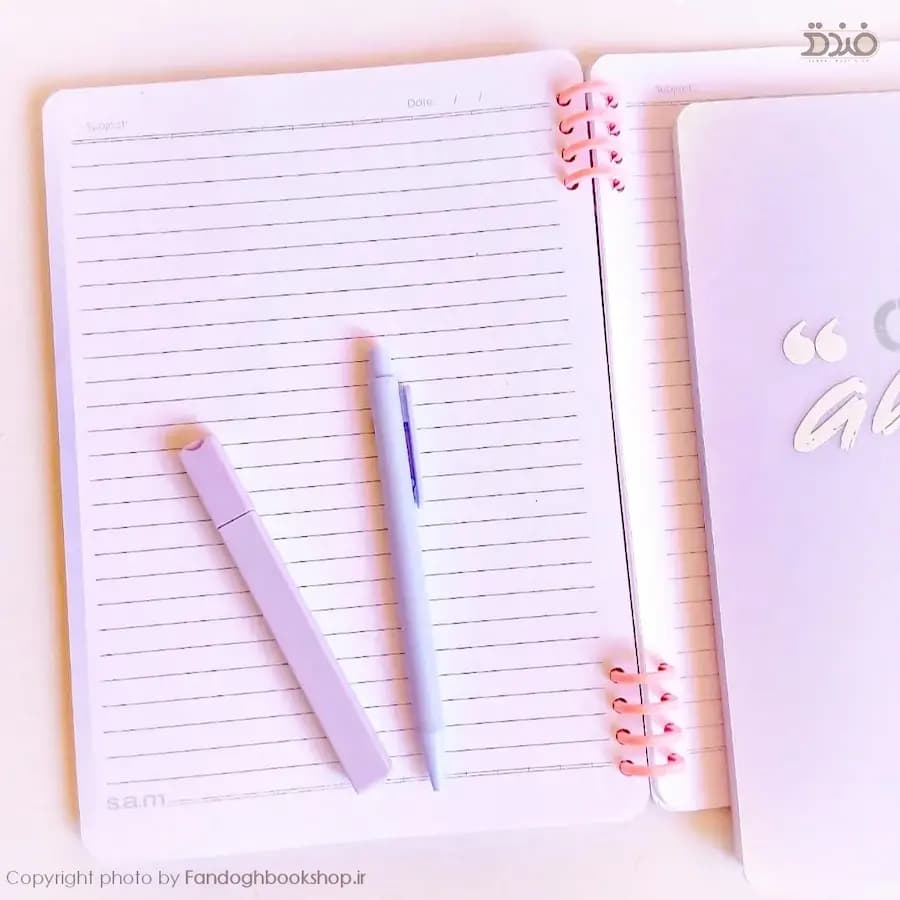 دفتر کلاسوری 100 برگ سم مدل پیوت — تصویر ۴