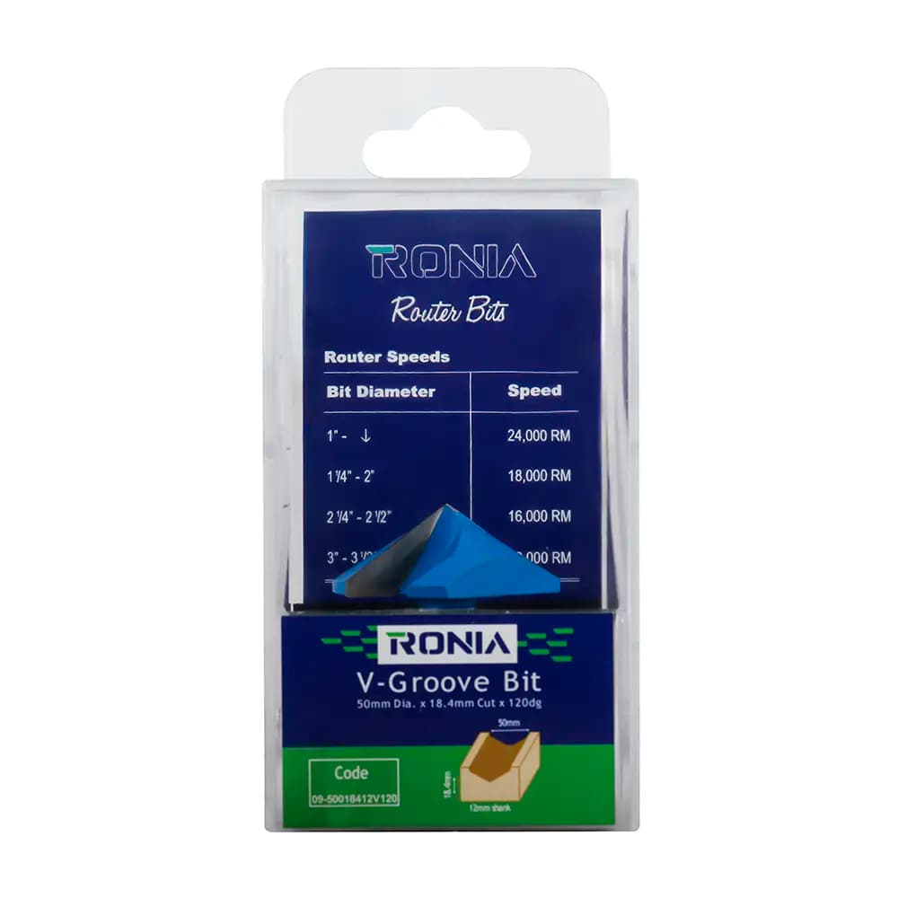 تیغ فرز حکاکی قطر 50 کارگیر 18.4 رونیا 09-50018412V120 — تصویر ۳