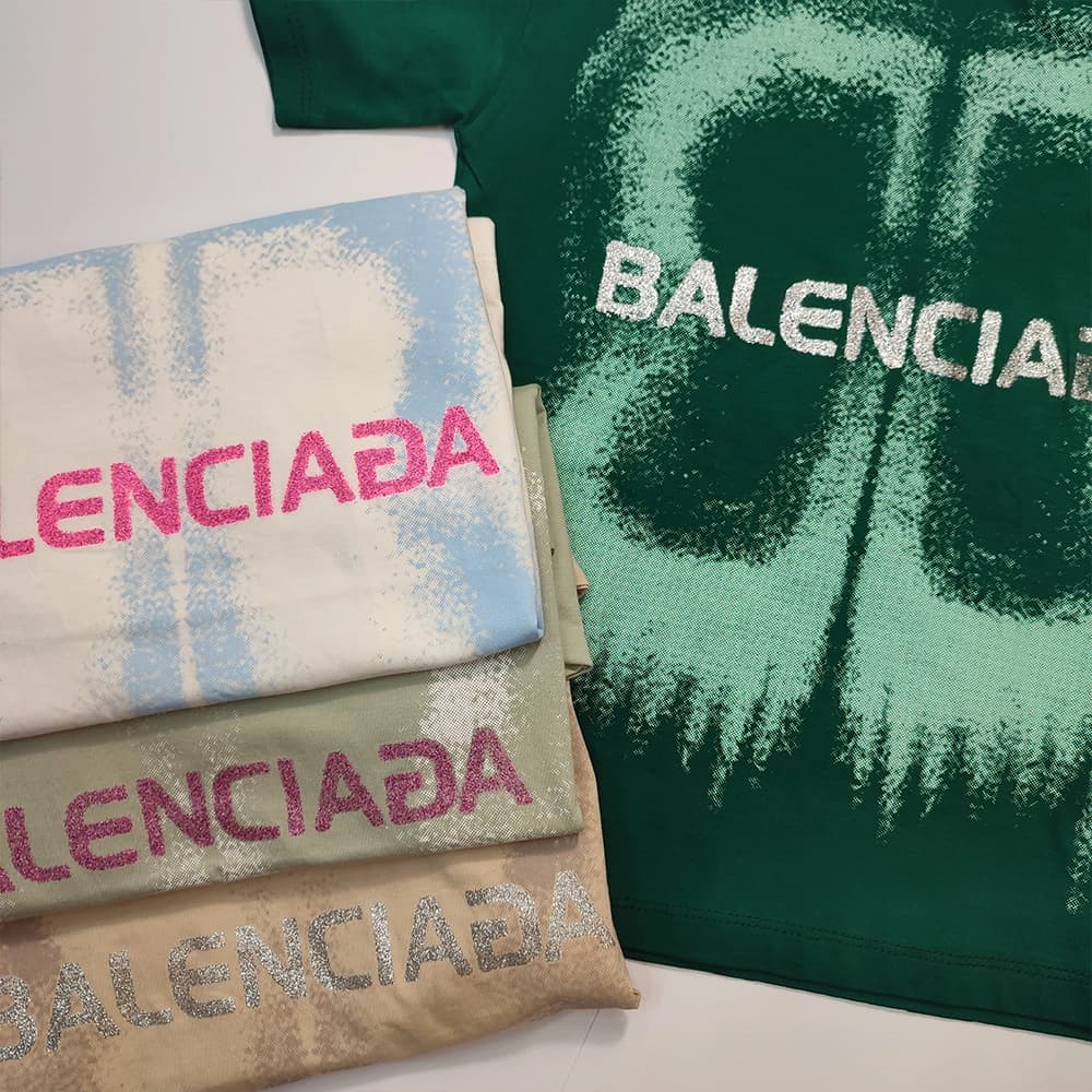 تیشرت تک دخترانه و پسرانه Balenciaga BB — تصویر ۲