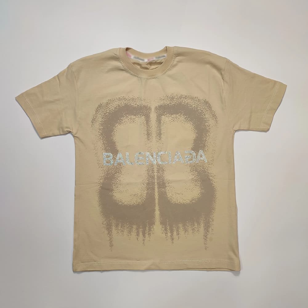 تیشرت تک دخترانه و پسرانه Balenciaga BB — تصویر ۶