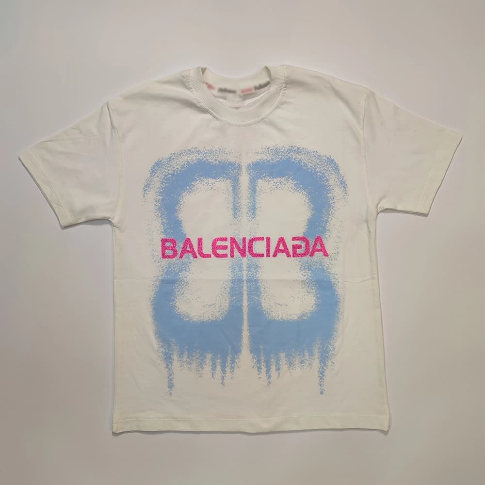 تیشرت تک دخترانه و پسرانه Balenciaga BB — تصویر ۴