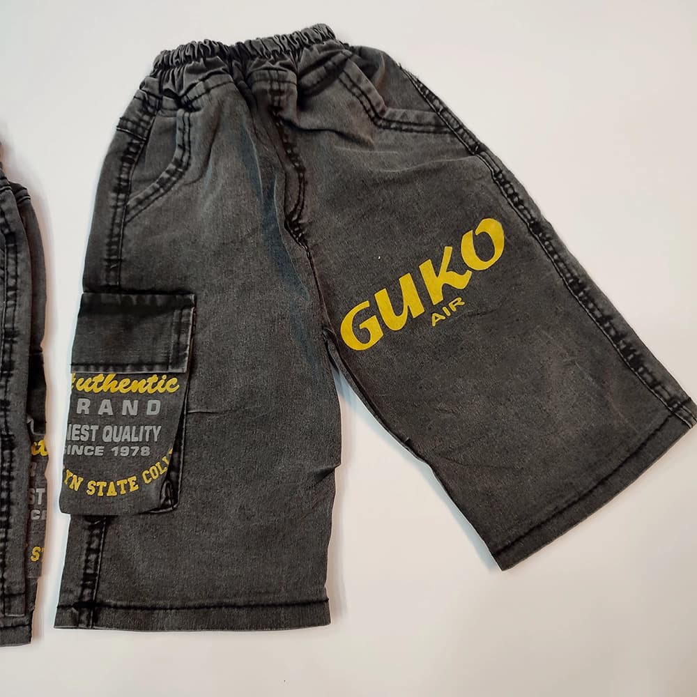 شلوارک تک جین دخترانه و پسرانه GUKO — تصویر ۴