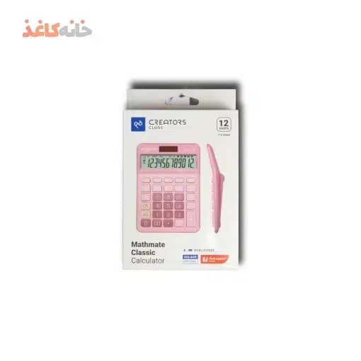 ماشین حساب 12رقم صورتی سی کلاس کد cx-118c — تصویر ۳
