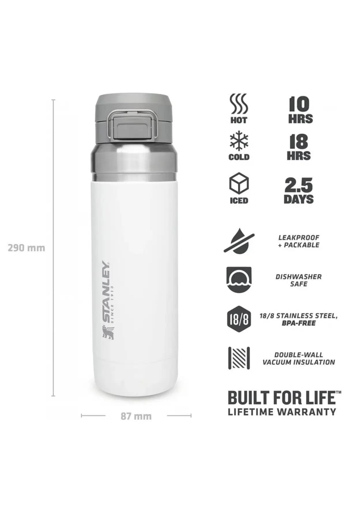 فلاسک آب STANLEY QUICK FLIP 1060 ML | زیتونکمپ — تصویر ۴