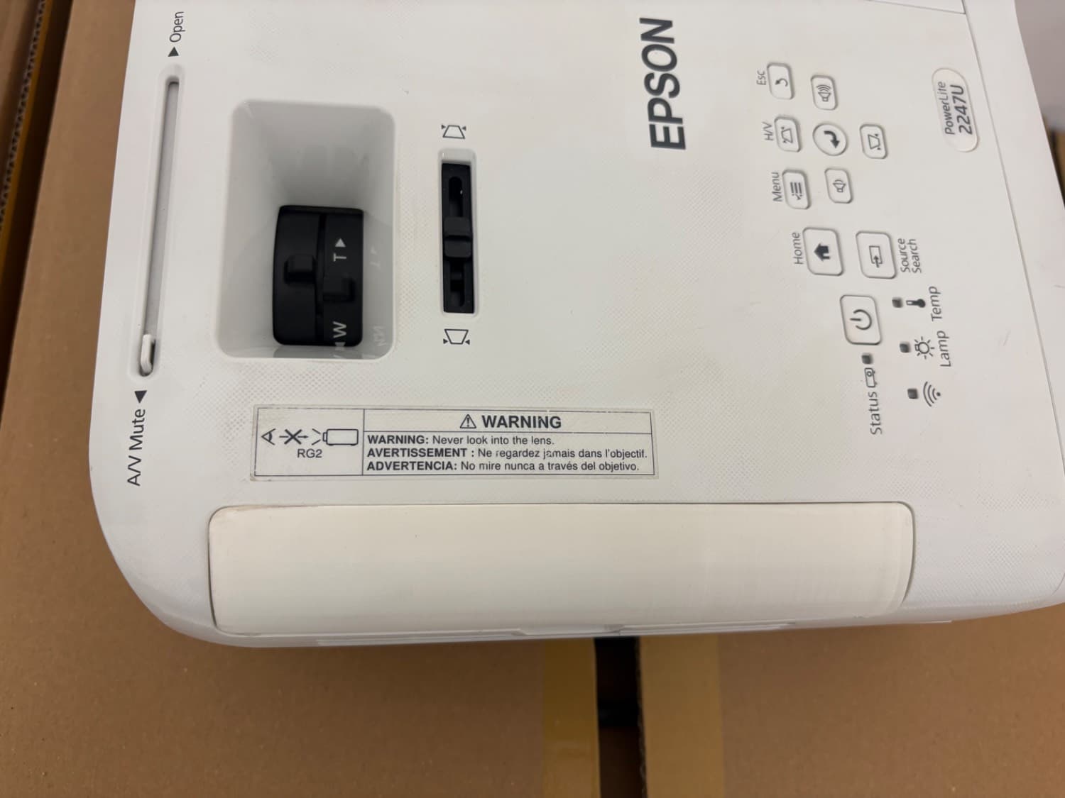 ویدئو پروژکتور استوک اپسون EPSON PowerLite 2247U گرید A — تصویر ۷