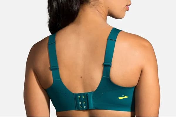 سوتین ورزشی زنانه Brooks Dare Scoopback Run Bra رنگ Deep Sea / Lime | زیتونکمپ — تصویر ۳