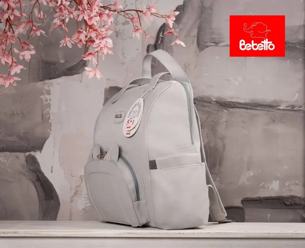 کوله پشتی لوازم کودک طرح گربه نانسی برند ببتو (Bebetto) — تصویر ۲