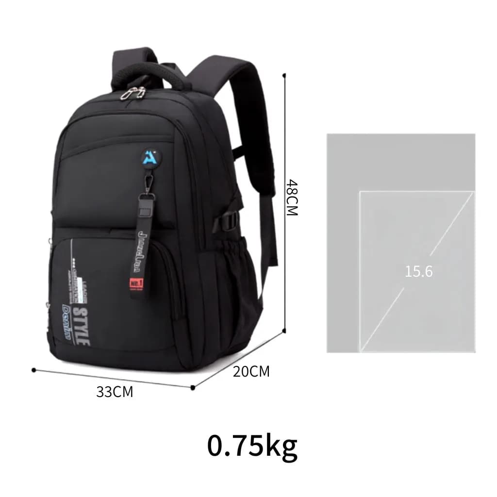 کوله پشتی اسپرت چند زیپ آویزدار — تصویر ۷