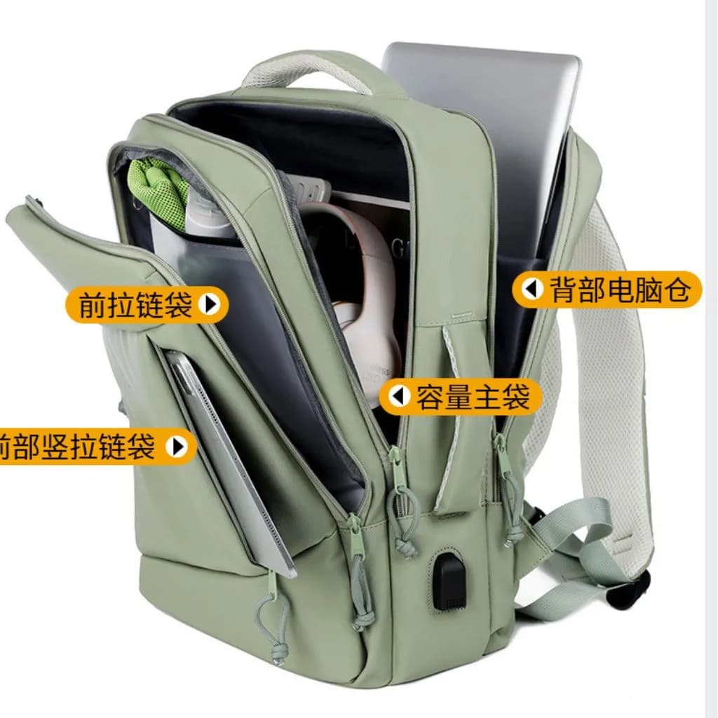 کوله پشتی سفری اسپرت مدل دو حالته + usb — تصویر ۷