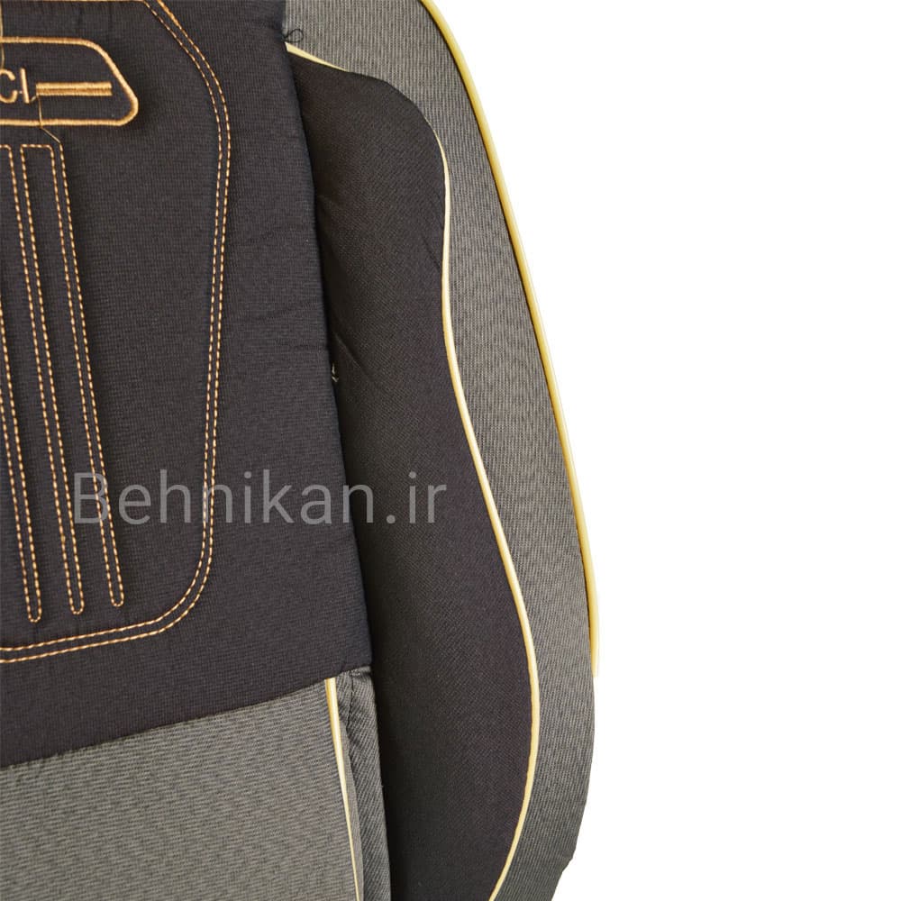 روکش صندلی پارچه تیار طرح گوچی برند رایکو مناسب پژو 405 glx و پرشیا قدیم کد 12657 — تصویر ۲