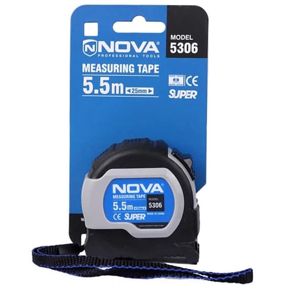 متر دستی نووا مدل 5306 سایز ۵.۵ متری سری سوپر nova