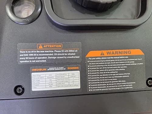 موتوربرق 6 کیلووات سایلنت ردسان ریموت دار مدل +RG8500is — تصویر ۳