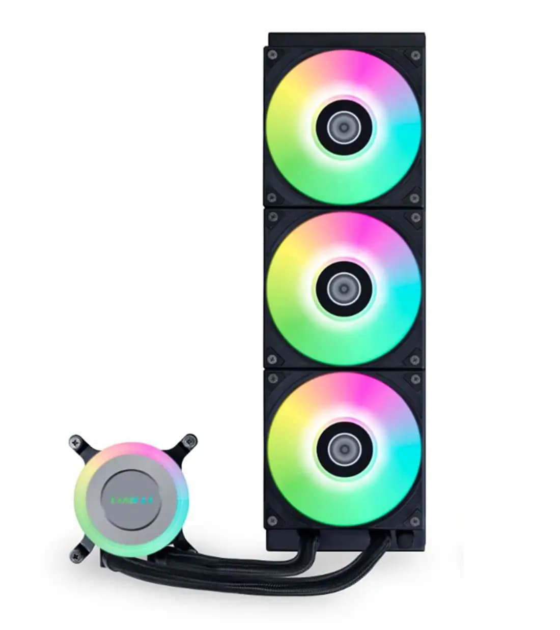 خنک کننده مایع پردازنده لیان لی GA II Lite 360 RGB Black — تصویر ۲