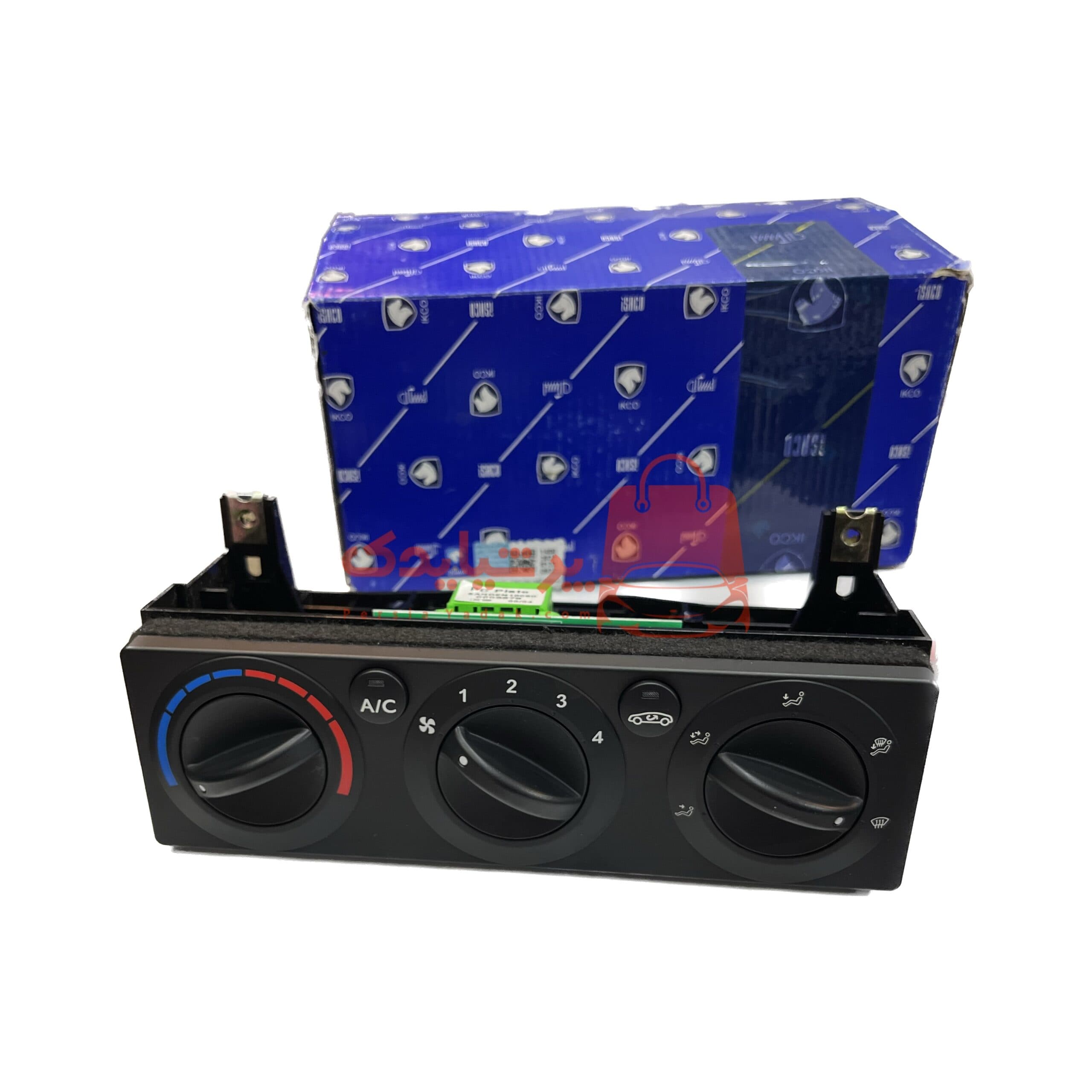 پنل چرخشی کولر و بخاری ایساکو مناسب پژو پارس و ۴۰۵