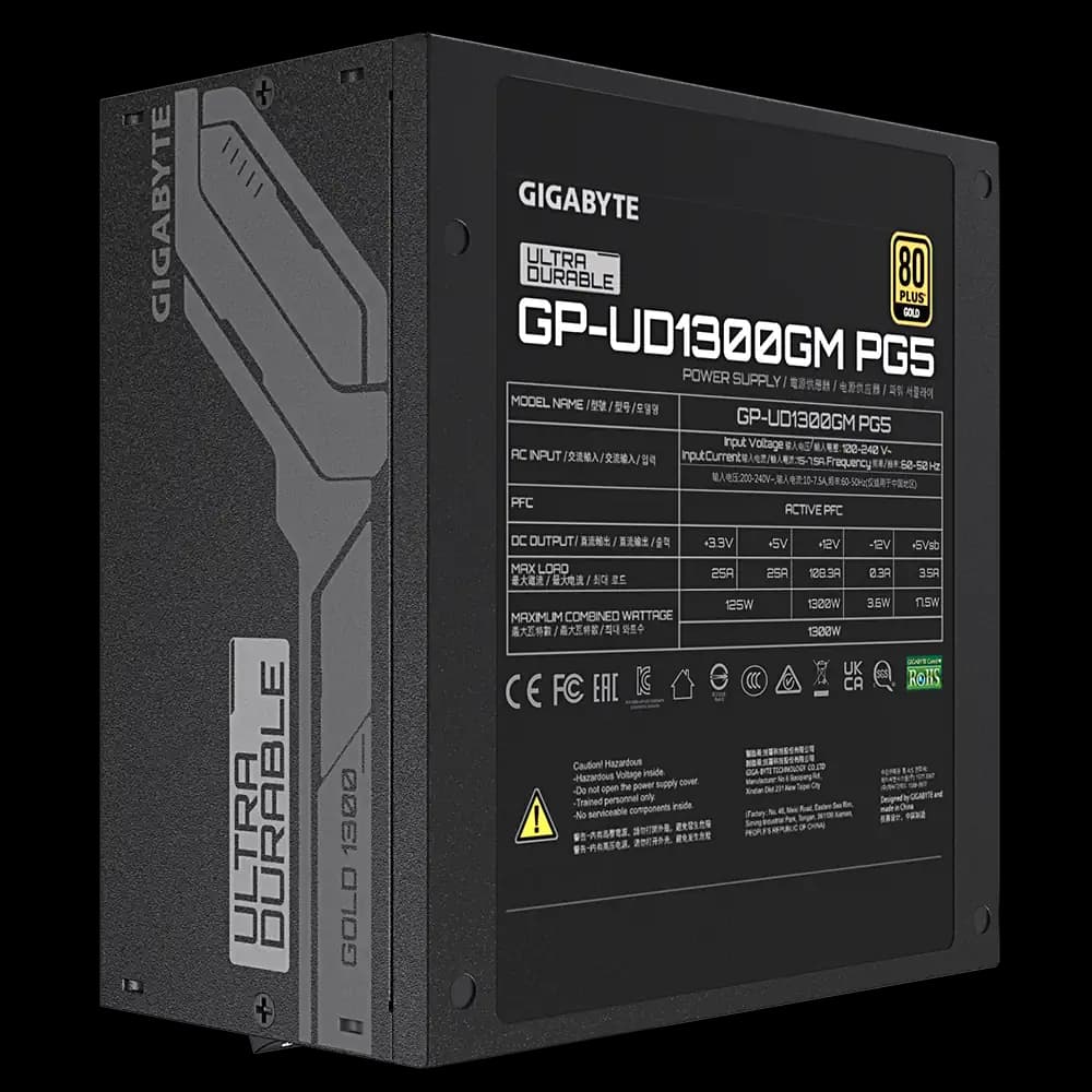 پاور 1300 وات گیگابایت Gigabyte UD1300GM PG5 — تصویر ۳
