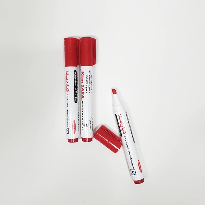 ماژیک قرمز وایت برد کیان Ballpoint نوک تخت 0.5 میلیمتری