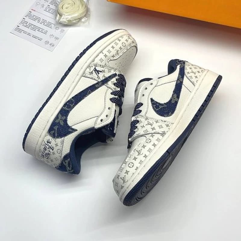 کفش کتونی نایک ایر جردن وان لویی ویتون | Air Jordan 1 Louis Vuitton — تصویر ۲
