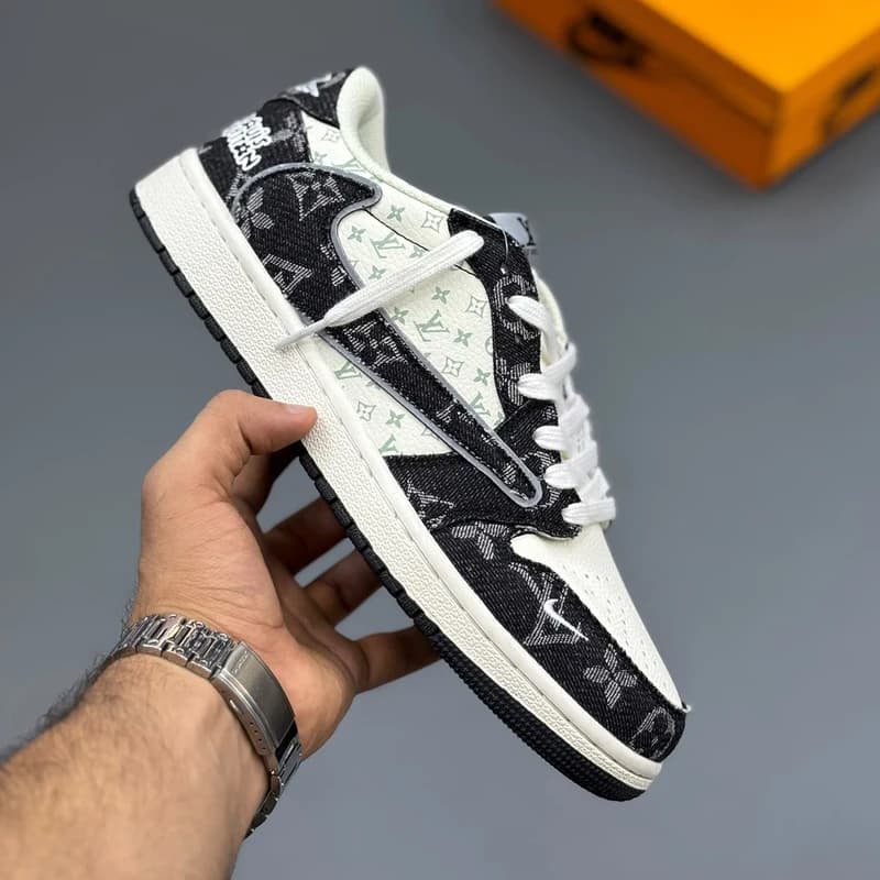 کتونی مردانه نایک ایر جردن وان لویی ویتون | Nike Air Jordan 1 Travis LV — تصویر ۲