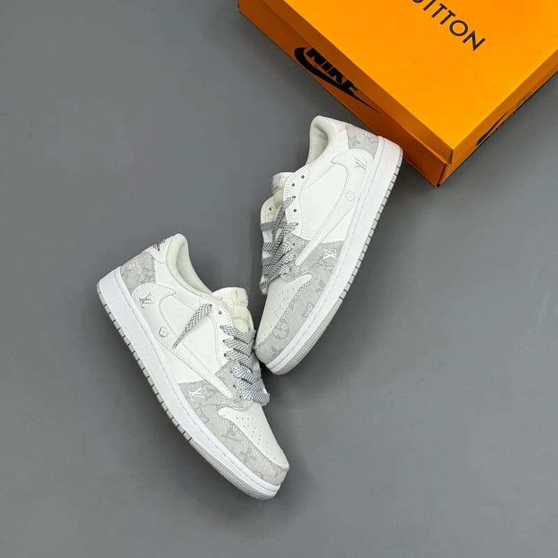 کفش کتونی مردانه نایک ایر جردن1 لویی ویتون | Nike Air Jordan 1 LV — تصویر ۲