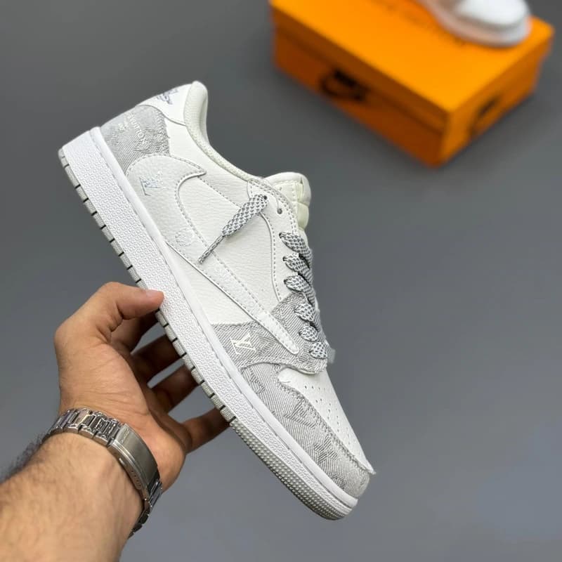 کفش کتونی مردانه نایک ایر جردن1 لویی ویتون | Nike Air Jordan 1 LV — تصویر ۳