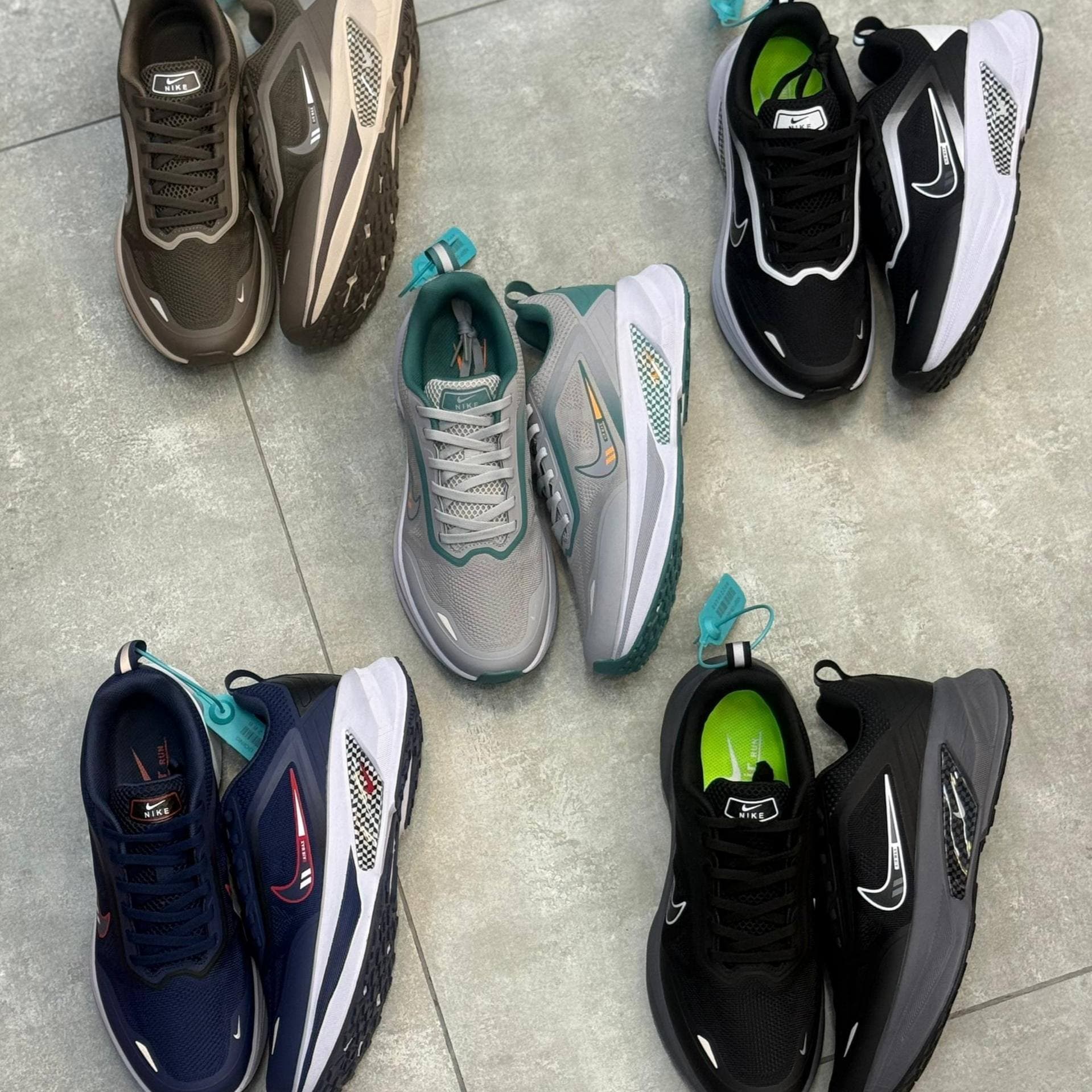 کفش نایک ایر زوم پگاسوس ۲ طوسی سبز Nike Air Zoom Pegasus 2 Grey Green — تصویر ۳