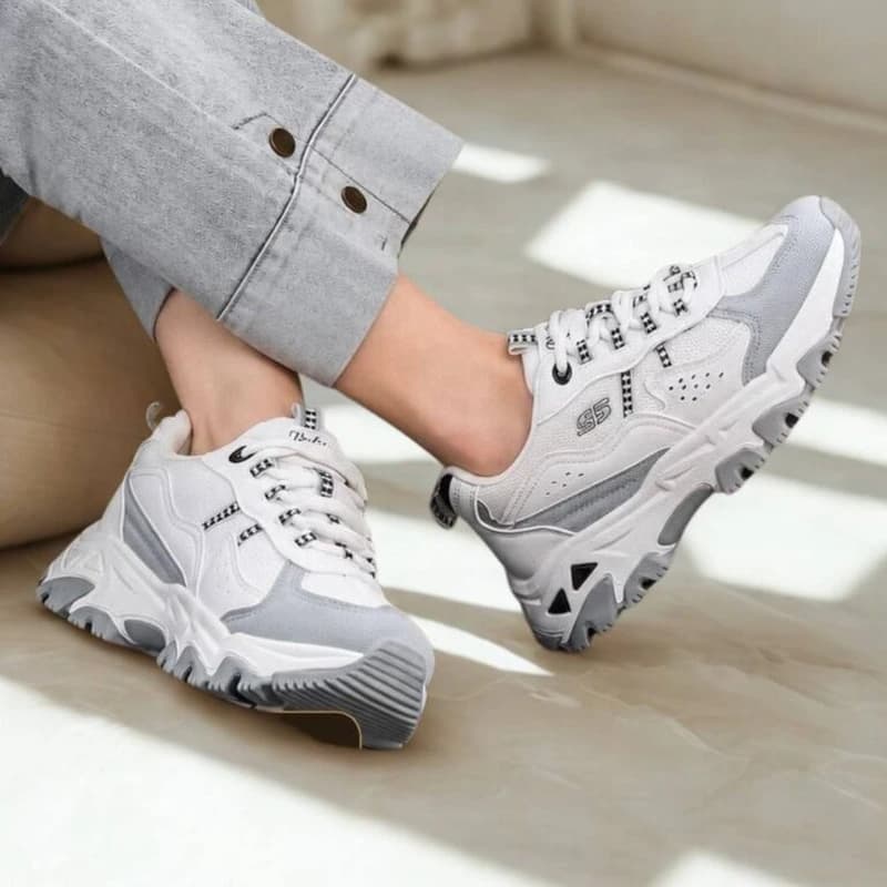 کتونی اسکیچرز لژدار کوهنوردی زنانه مدل women’s Skechers D’Lites Hiker — تصویر ۲