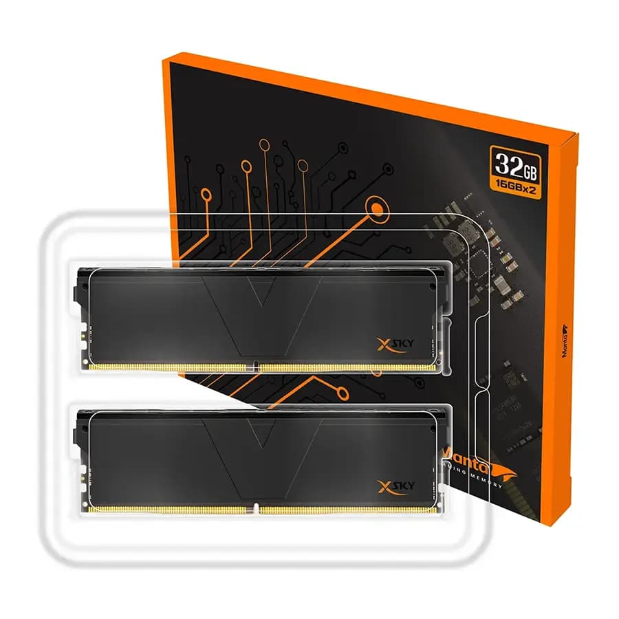 رم وی کالر مدل Manta XSky 32GB Dual 6000MHz CL28 DDR5 ظرفیت 32 گیگابایت — تصویر ۳