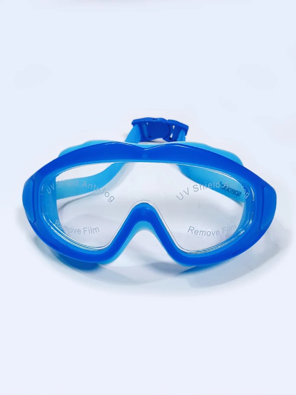 عینک استخر فریم بزرگ آبی رنگ زنانه و مردانه اسپیدو ( Speedo ) سیلیکونی — تصویر ۲