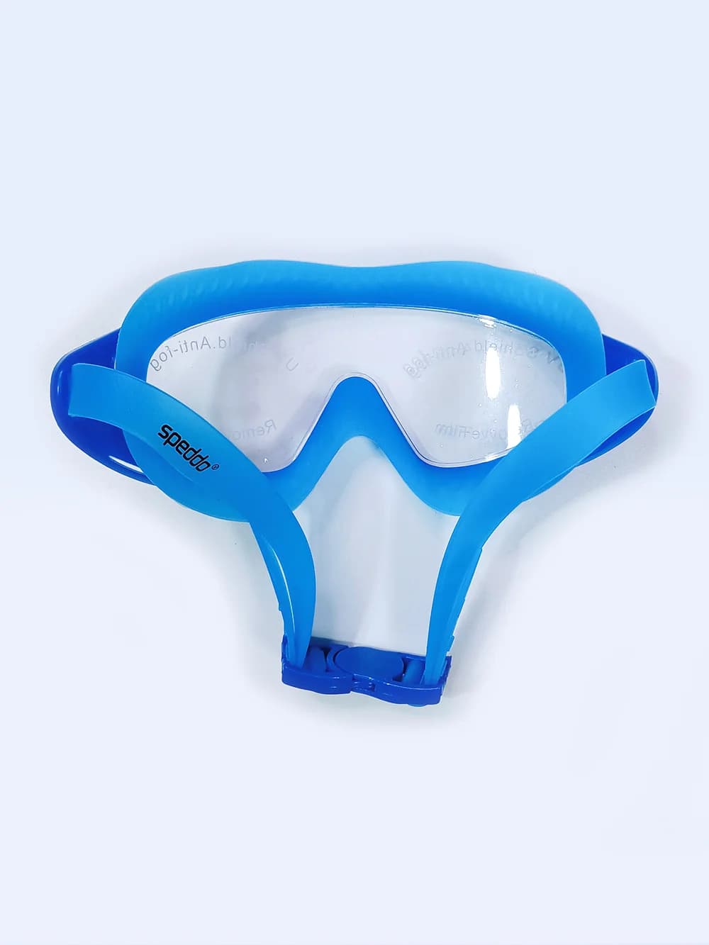 عینک استخر فریم بزرگ آبی رنگ زنانه و مردانه اسپیدو ( Speedo ) سیلیکونی — تصویر ۶