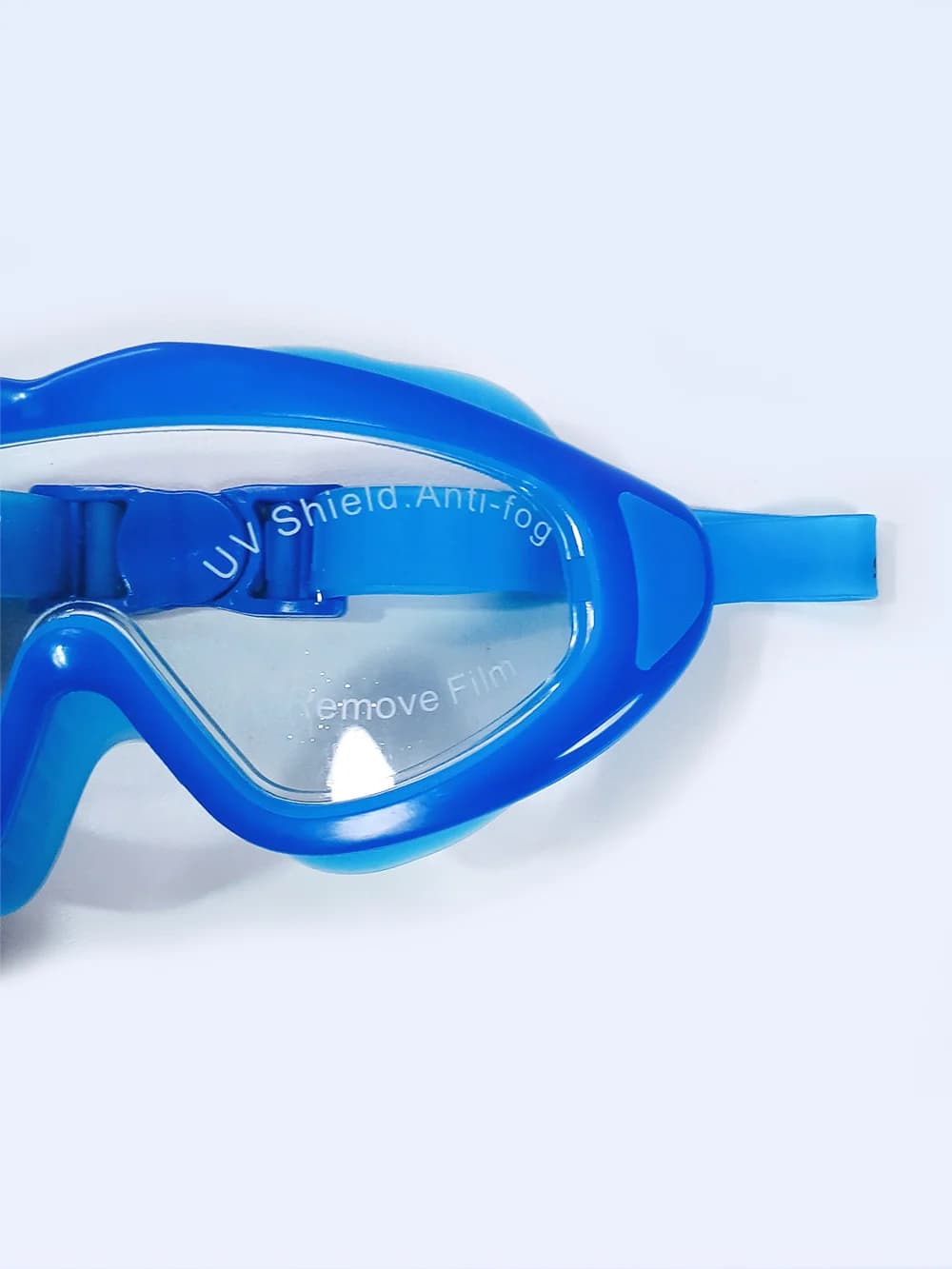 عینک استخر فریم بزرگ آبی رنگ زنانه و مردانه اسپیدو ( Speedo ) سیلیکونی — تصویر ۵