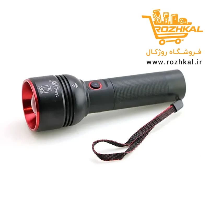 چراغ قوه اسمال سان مدل ZY-F786 با برد و کیفیت بالا باتری اورجینال و پک اصلی — تصویر ۷