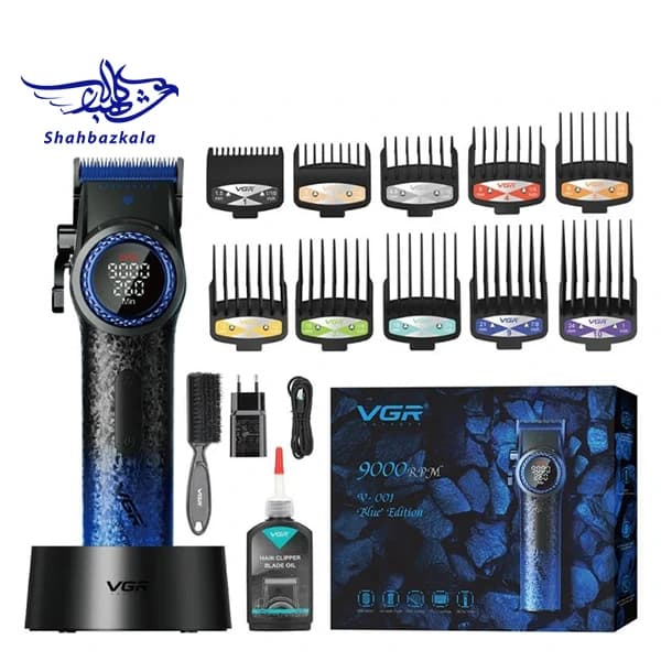 ماشین اصلاح حرفهای VGR V-001 Blue Edition — تصویر ۲