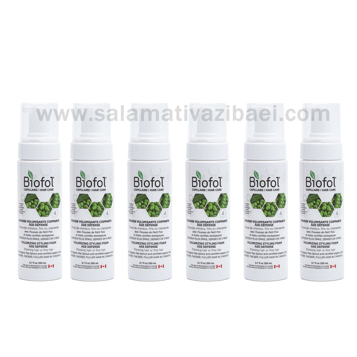 موس مو ضد ریزش و پرپشت کننده بایوفول کانادا (پکیج 6 عددی)- BIOFOL