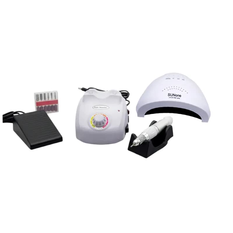 پک استارتر ناخن | سوهان برقی نیل مستر 603 + UV/LED سان وان SUNone