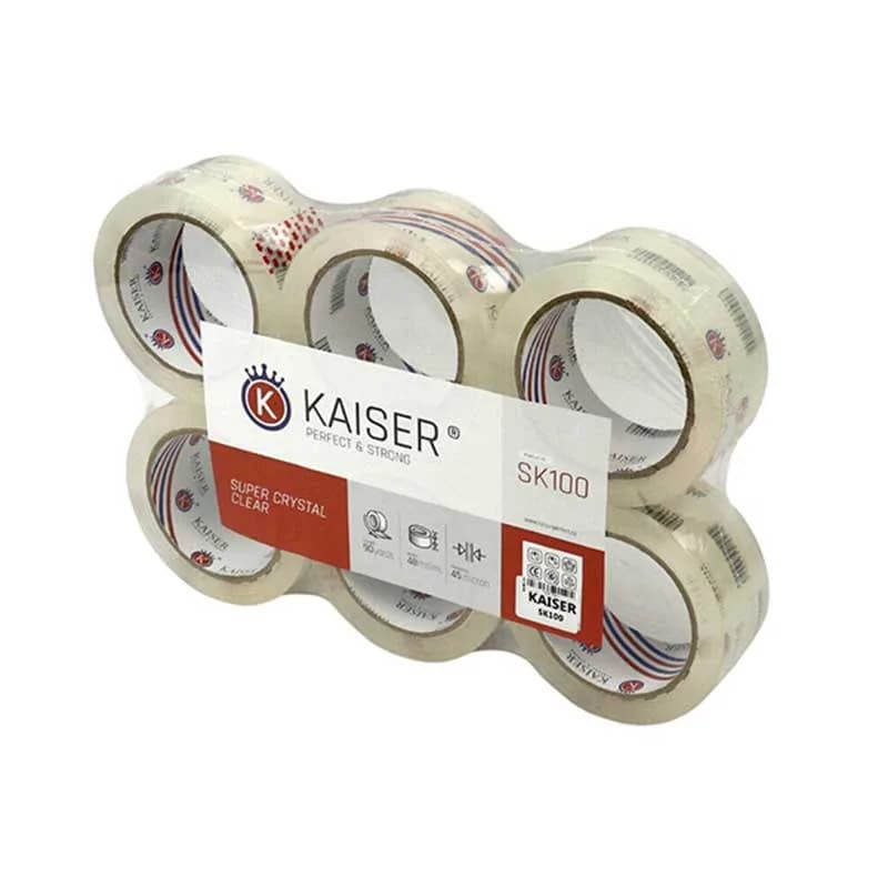 چسب 5 سانتی متر کایزر مدل 90 یارد کد SK-100 — تصویر ۲
