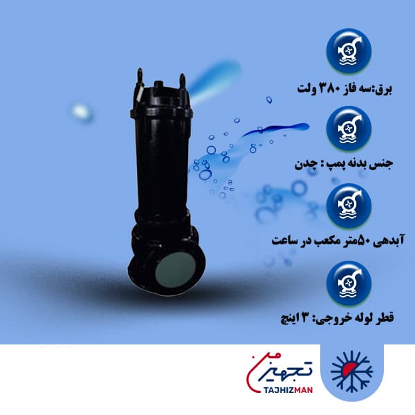 پمپ لجن کش ابارا مدل SST 80-25/2.2 T